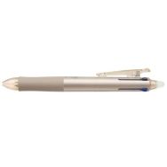 Stylo roller frixion ball 4 couleurs 0,5mm corps champagne