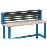 Support Ht 900 avec 2 étagères pour établi de 1750 mm Anjou Tolerie