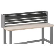 Support Ht 900 avec 2 étagères pour établi de 2000 mm Anjou Tolerie