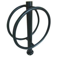 Support cycles 2 places double arceau - noir