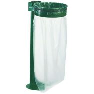 Support de sac 110 l avec poteau ROSSIGNOL sur platine à fixer vert
