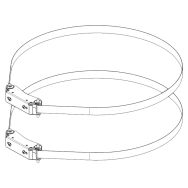 Support écran cerclage poteau VESA 200 ou 400 - ERARD PRO