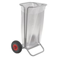Support mobile pour sac poubelle charge 50 kg