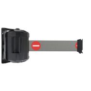 Support mural extérieur à sangle 2m gris logo sens interdit