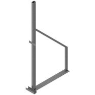 Support pour clôture mobile en bois galvanisé