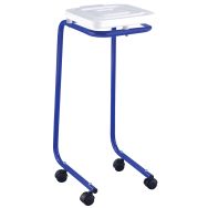 Support sac-poubelle mobile avec couvercle