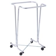 Support sac poubelle 100/110 L zingué avec roulettes Mottez