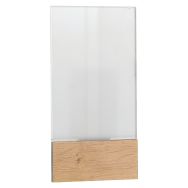 Support signalisation intérieure Woody A6 horizontal Chêne