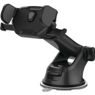 Support smartphone mâchoire à ventouse automatique carbone