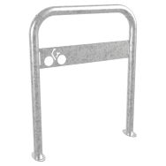 Support vélos Ø 50 mm avec signalétique sur platines - galva