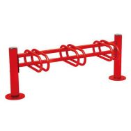 Support vélos Province simple face 3 places pommeau inox - Procity
