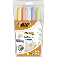 Surligneurs BIC Highlighter Grip Pastel assortis - BIC