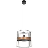 Suspension Raw cylindrique d28 en métal noir