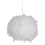 Suspension boule en plumes plumes véritables blanc