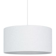 Suspension cylindre en ''bouclettes'' Ø38 cm blanc Corep