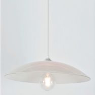 Suspension dôme en verre Ø40 cm opale