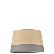 Suspension en raphia avec bande coton de couleur Corep
