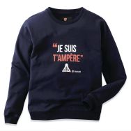 Sweat à message homme Asweat - Parade, Taille : L, Coloris : Bleu foncé