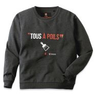 Sweat à message homme Psweat - Parade, Taille : XXXL, Coloris : Anthracite