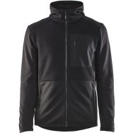 Sweat de travail à capuche zippé - Noir - Blåkläder