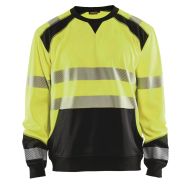 Sweat haute visibilité jaune fluorescent/noir