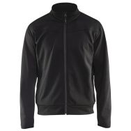 Sweat zippé noir/gris foncé