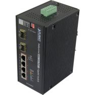 Switch industriel 4P Gigabit PoE+ avec 2 SFP 1G/100FX