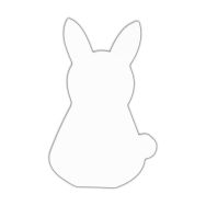 Symbole lapin 20.5cm (Lot de 6)
