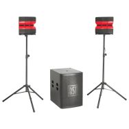 Système 2.1 actif 1200W avec SUB 18'' + 2 satellites pieds - BST