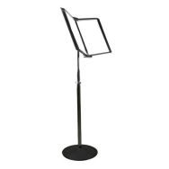Système de présentation sur pied métal - 10 poches A4 - noir