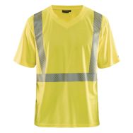 T-shirt anti-UV haute visibilité jaune fluorescent
