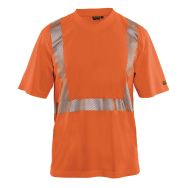 T-shirt anti-UV haute visibilité orange fluorescent