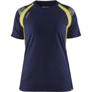 T-shirt de travail avec détails fluo femme - Blåkläder