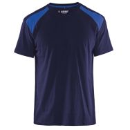 T-shirt marine/bleu roi