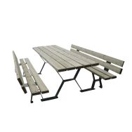 Table-bancs Tabalou PMR avec dossier