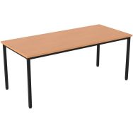Table 4 pieds 180 cm merisier Confort 2