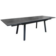 Table AGRA 150/200/250 x 90 cm céramique/alu Proloisirs