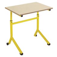 Table Atlas Mobile hauteur réglable chants alaisés plateau Beige- Manutan Expert