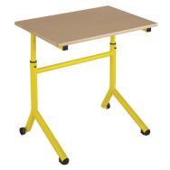 Table Atlas Mobile hauteur réglable chants alaisés hêtre - Manutan Expert