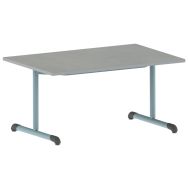 Table Bandana 120 x 80 cm fixe dégagement latéral softop Mobidecor