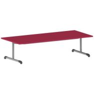 Table Bandana 180 80 cm fixe dégagement latéral stratifié - Mobidecor