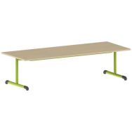Table Bandana 200 x 80 cm fixe dégagement latéral stratifié Mobidecor
