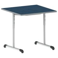 Table Bandana 80 x 80 cm réglable T3 à T6 dégagement latéral stratifié Mobidecor