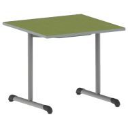 Table Bandana carrée 80 x 80 cm fixe dégagement latéral softop Mobidecor