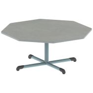 Table Bandana octogonale Ø 120 cm fixe piètement central softop Mobidecor