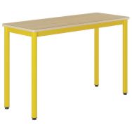 Table Carélie 130x50cm fixe stratifié hêtre chants alaisés - Mobidecor