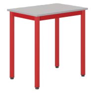 Table Carélie 70x50 cm fixe méla gris chants polypropylène - Mobidecor