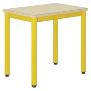 Table Carélie 70x50cm fixe strat coq oeuf chants alaisés - Mobidecor