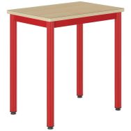Table Carélie 70x50 cm fixe stratifié hêtre chants alaisés - Mobidecor