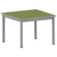 Table Carélie carrée 80 x 80 cm fixe 4 pieds softop Mobidecor